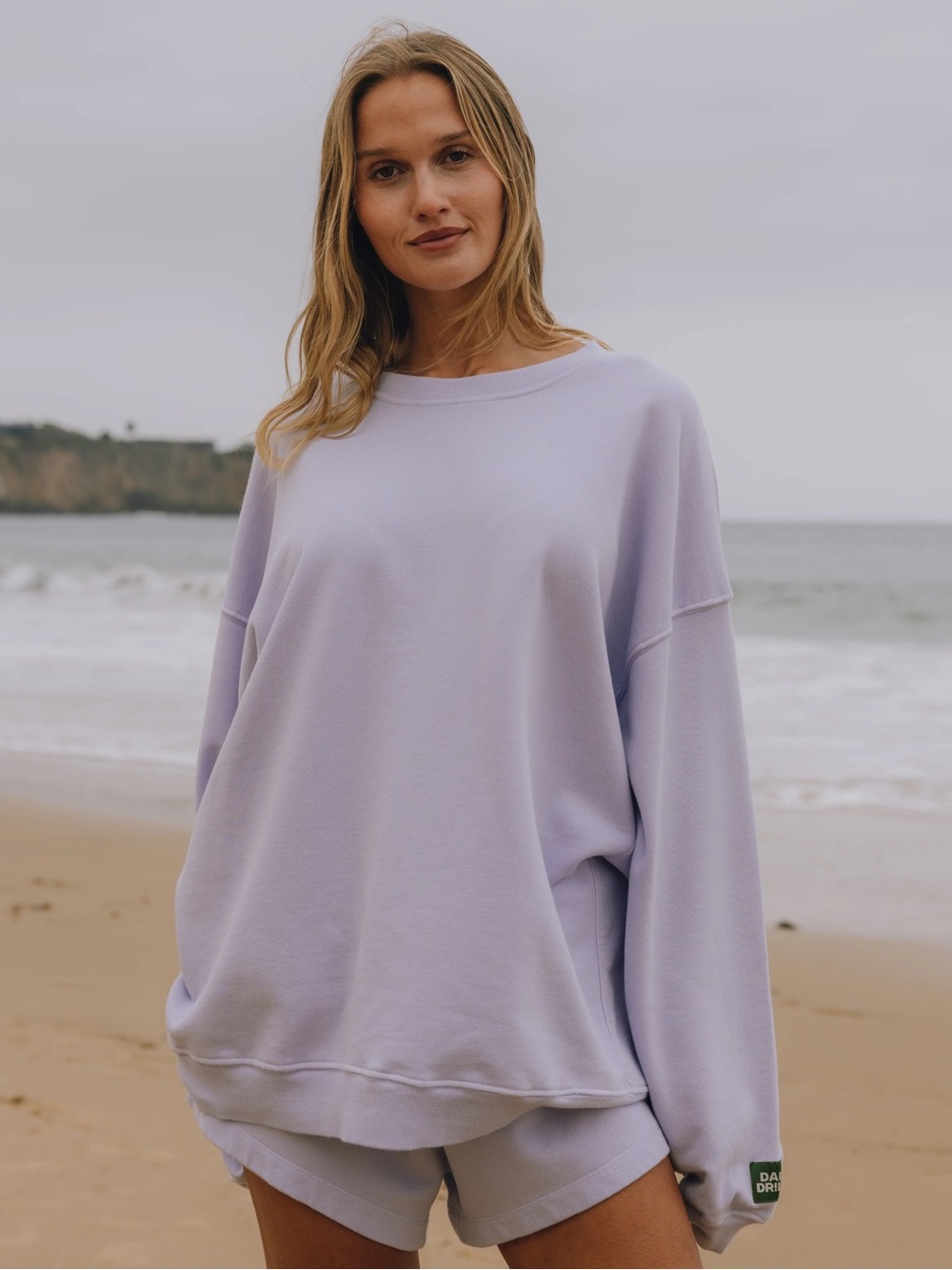 Daily Drills Oversized Crew & Super Shorts Set in Wink
